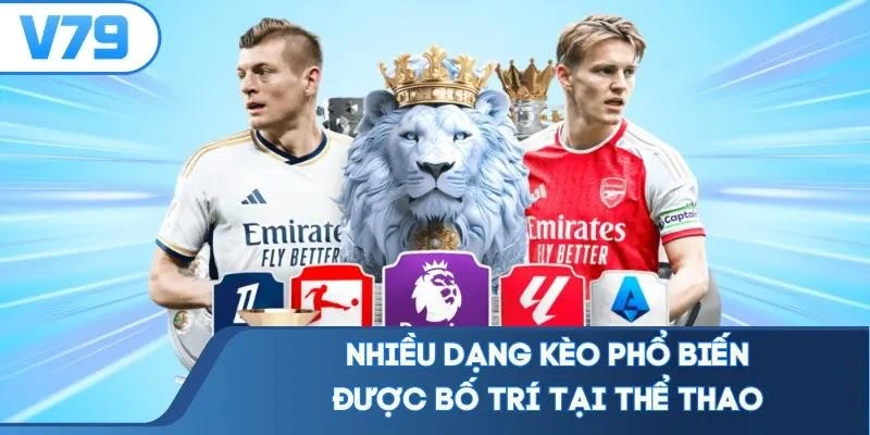 Nhiều dạng kèo phổ biến được bố trí tại thể thao